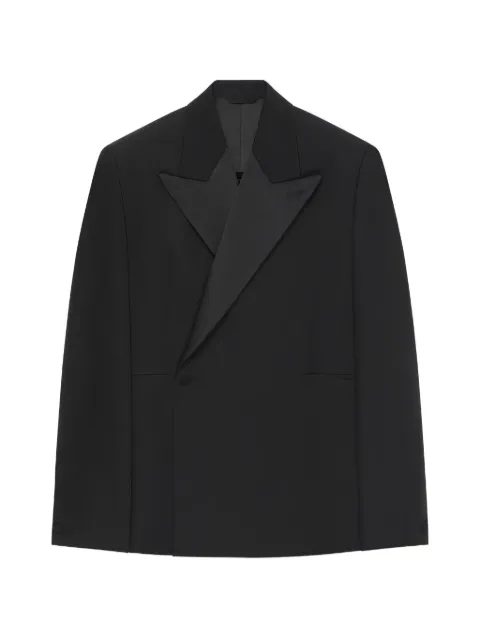 Givenchy oversized satin-lapel suit jacket