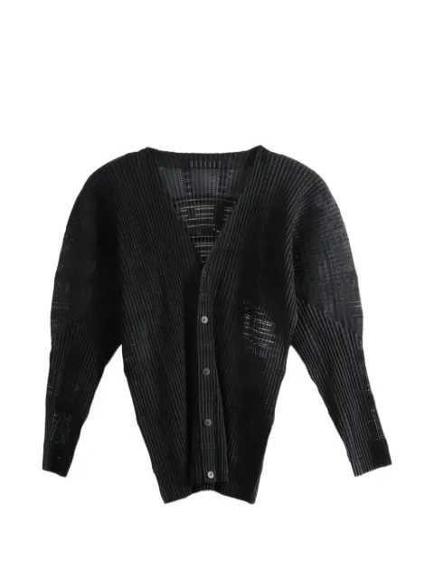 Homme Plissé Issey Miyake pleated semi-sheer shirt