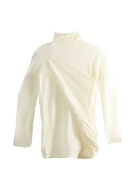 Issey Miyake Hug ruched long-sleeve top