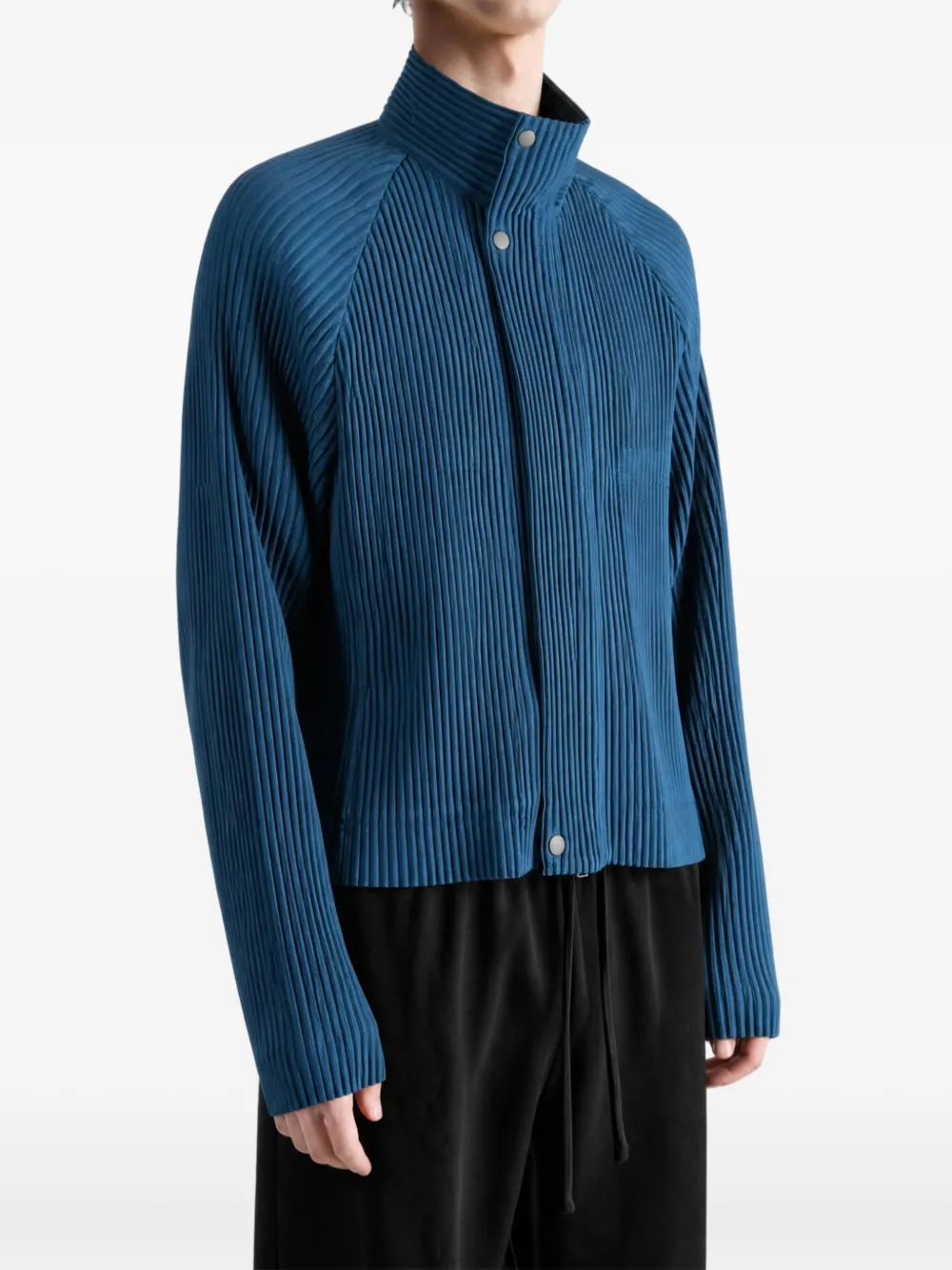 Homme Plissé Issey Miyake Geplooid jack met raglan mouwen Blauw