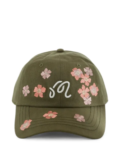 Malbon Golf floral-embroidered logo-patch cap
