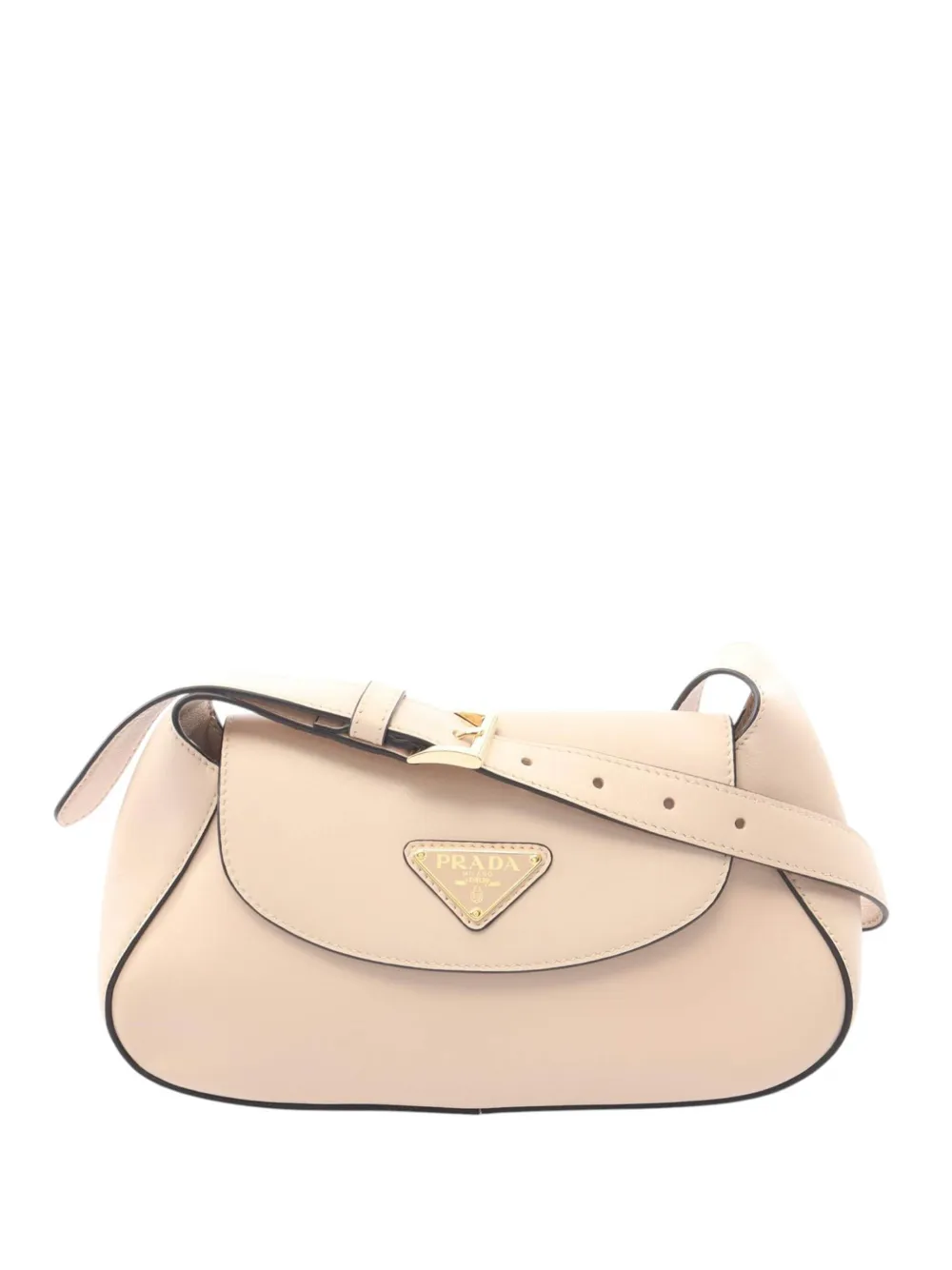 Prada Pre-Owned 2013-2026 Small Leather Patina shoulder bag - Toni neutri