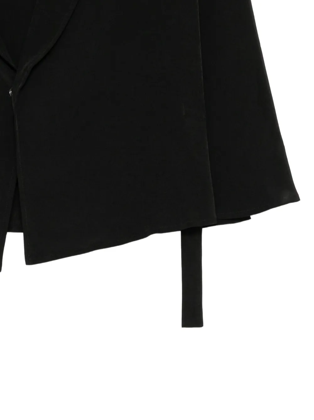 Y's Crêpe-de-chine cape Zwart