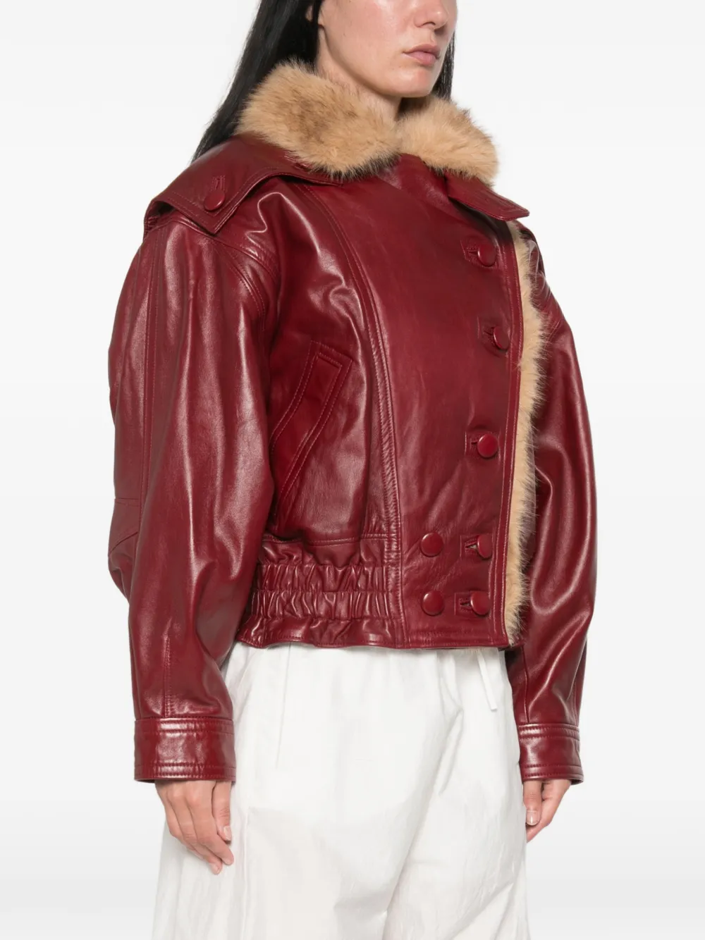 ISABEL MARANT Valina glanzend jack Rood