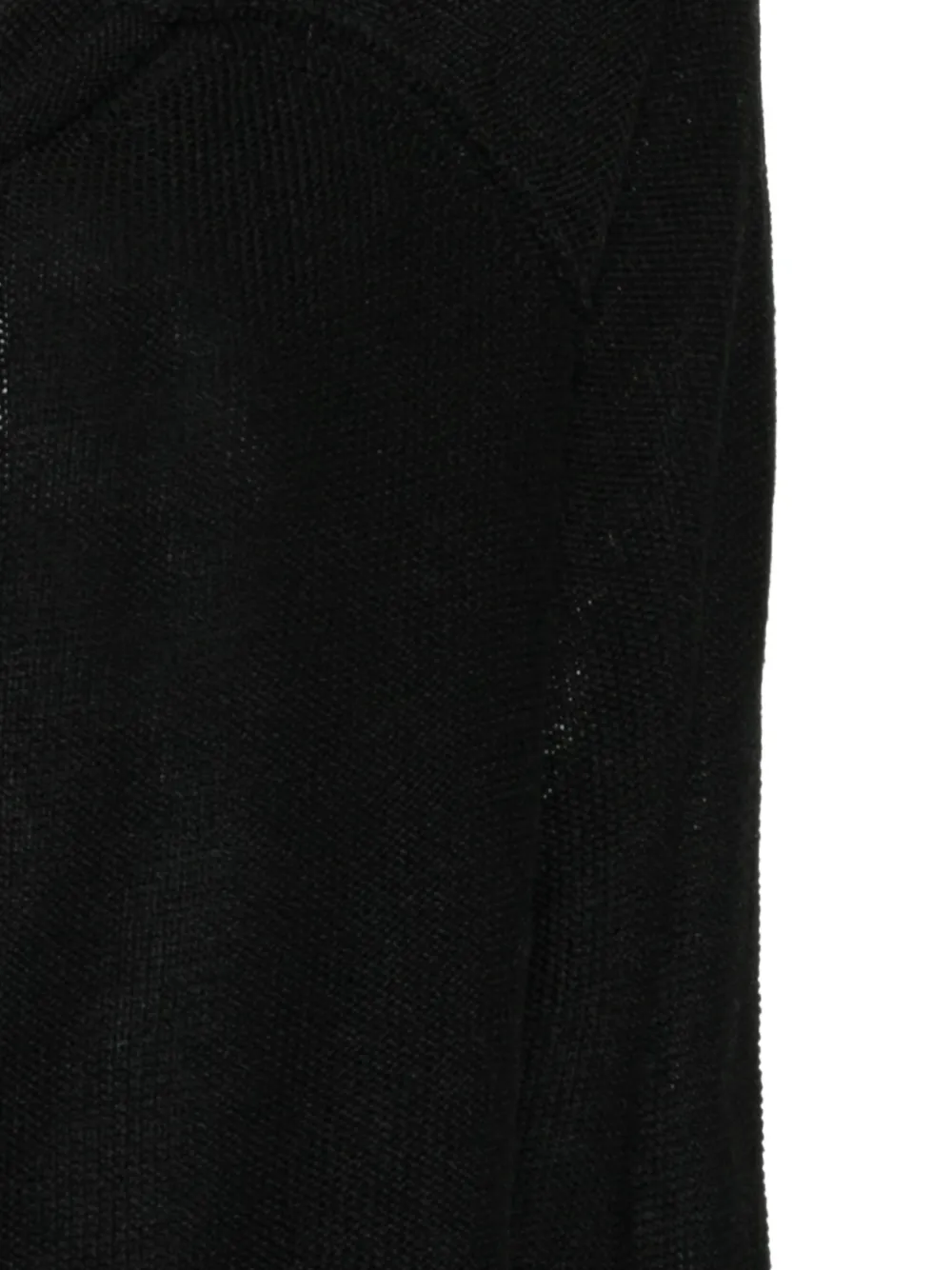 Y's Vest met contrasterend detail en kraag Zwart