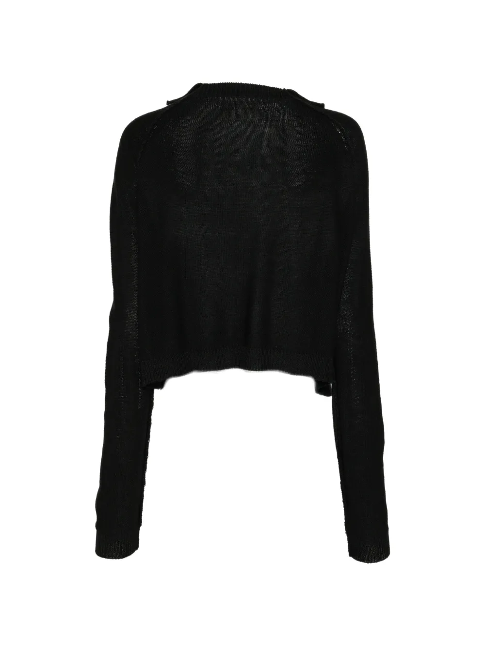 Y's Vest met contrasterend detail en kraag Zwart
