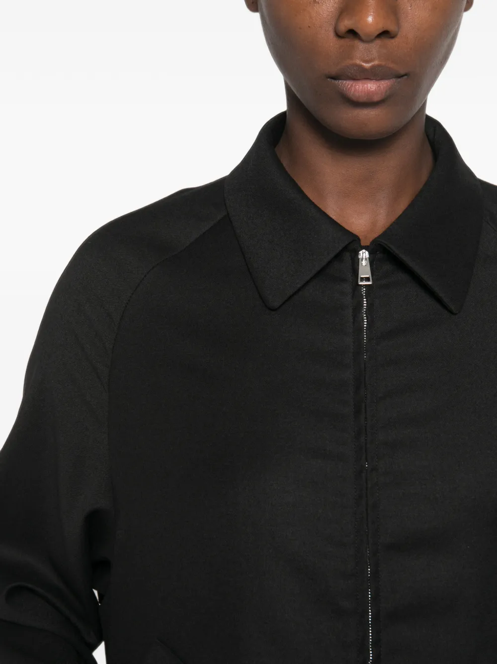 Barena zip-up raglan-sleeve jacket Zwart