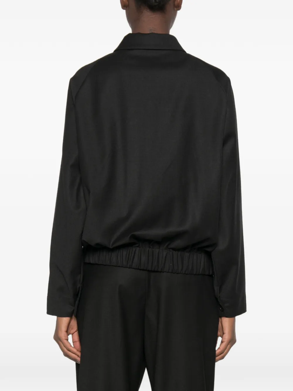 Barena zip-up raglan-sleeve jacket Zwart