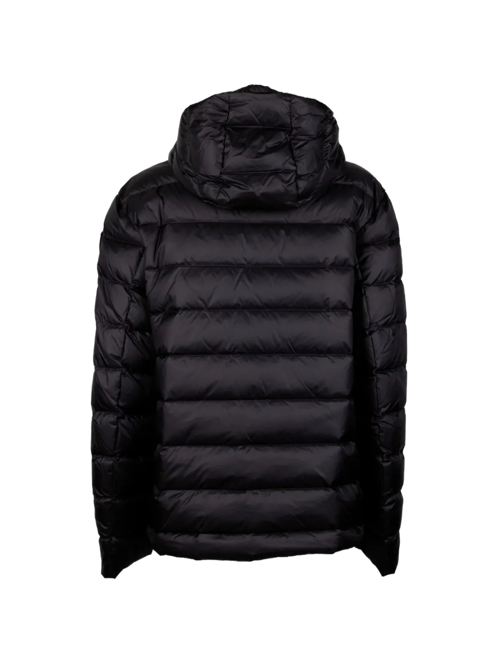 Blauer Gevoerd jack met capuchon Zwart