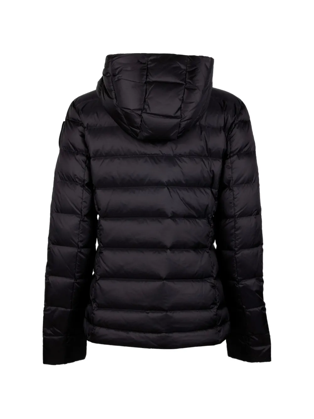 Blauer Gevoerd jack met capuchon Zwart