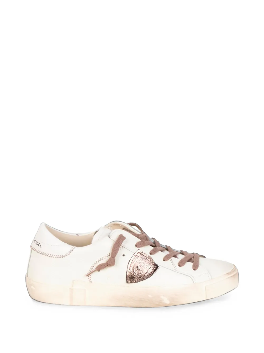 Philippe Model Paris Prsx logo-patch sneakers - Nude