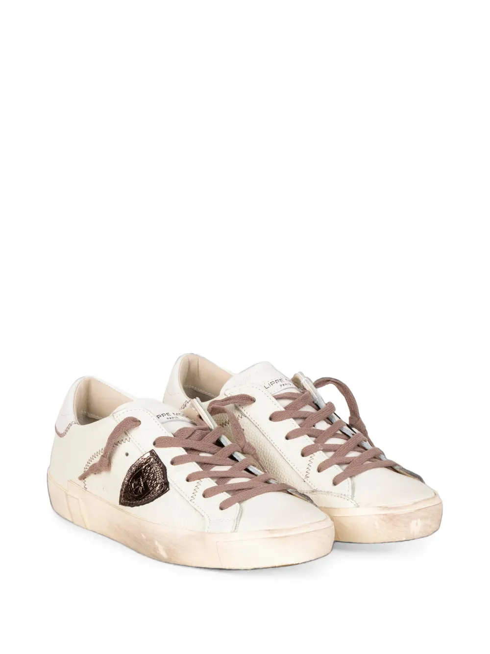 Philippe Model Paris Prsx logo-patch sneakers Beige