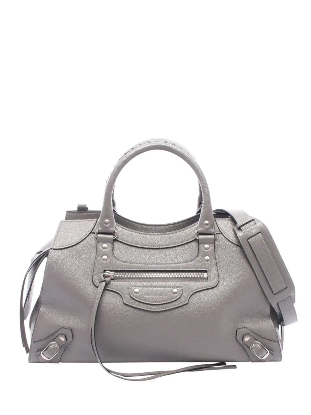 Balenciaga Pre-Owned 2018-2026 Medium Motocross Neo Classic City satchel - Grigio