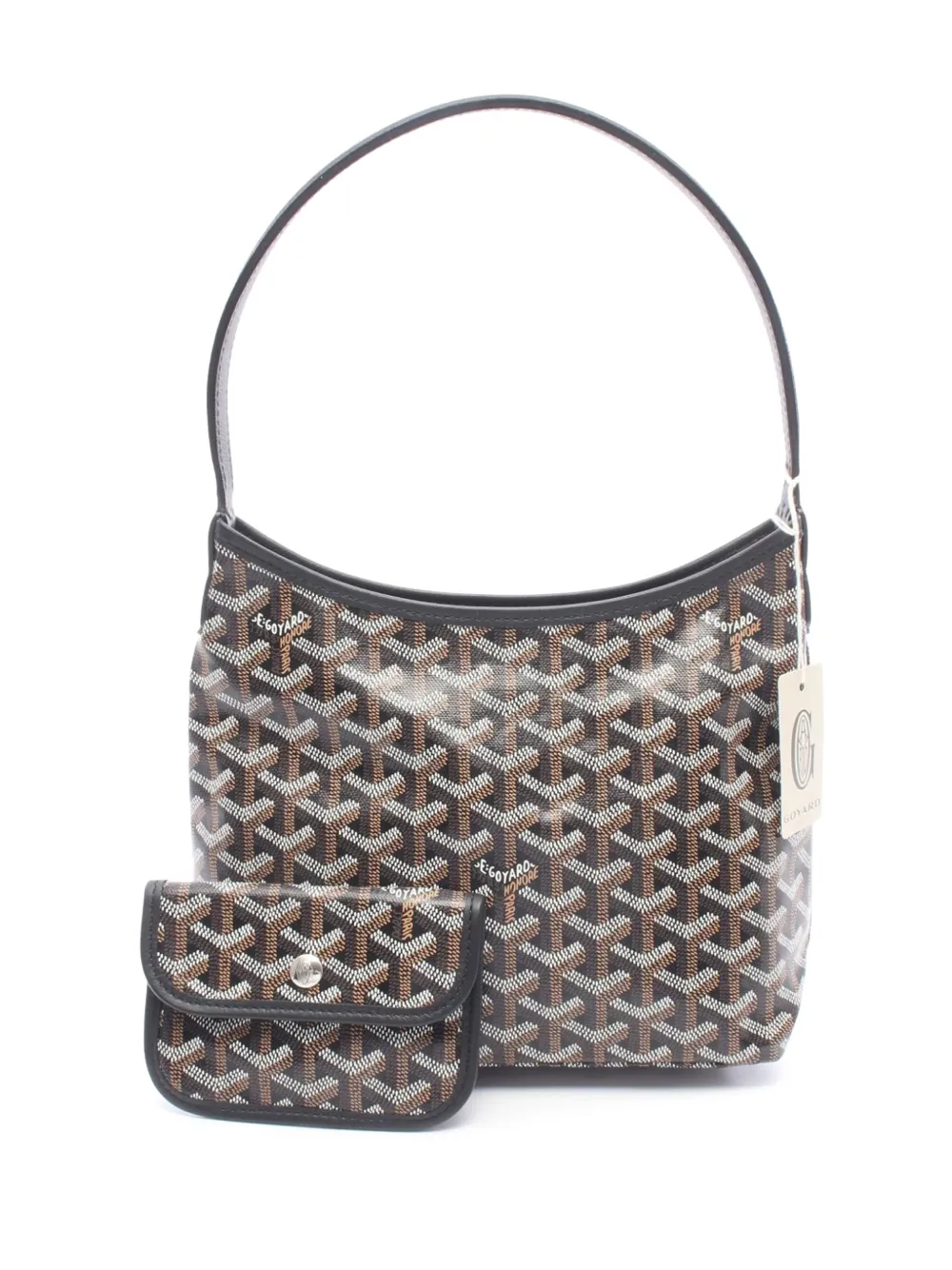 Goyard Pre-Owned 2000-2026 Goyardine Mini Boheme Hobo shoulder bag - Schwarz