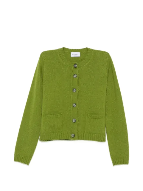 AROVESCIO fine-knit buttoned jacket