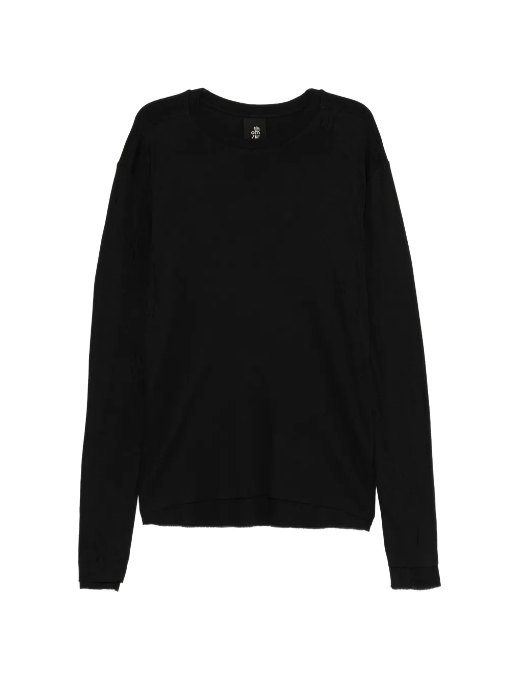 Thom Krom t-shirt à effet usé - Noir Thom Krom t-shirt à effet usé - Noir