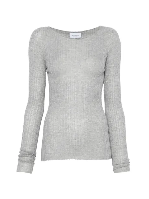 AROVESCIO Lurex ribbed-knit sweater