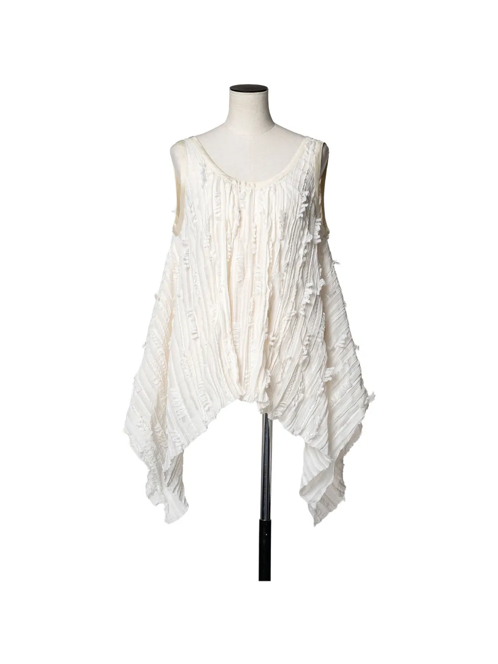 Muller Of Yoshiokubo Ripple flare top - Bianco