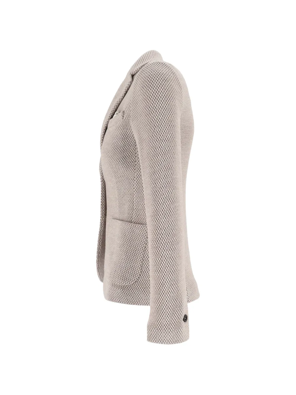 Circolo 1901 Wafelgebreide blazer met gekerfde revers Grijs