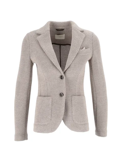 Circolo 1901 waffle-knit notched-lapels blazer