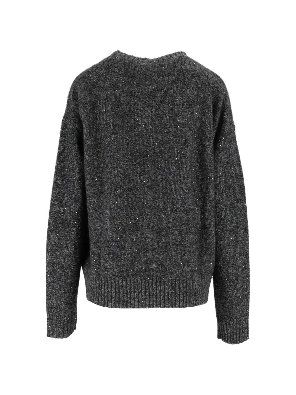 Eleh sequin-embellished long-sleeve sweater Grijs