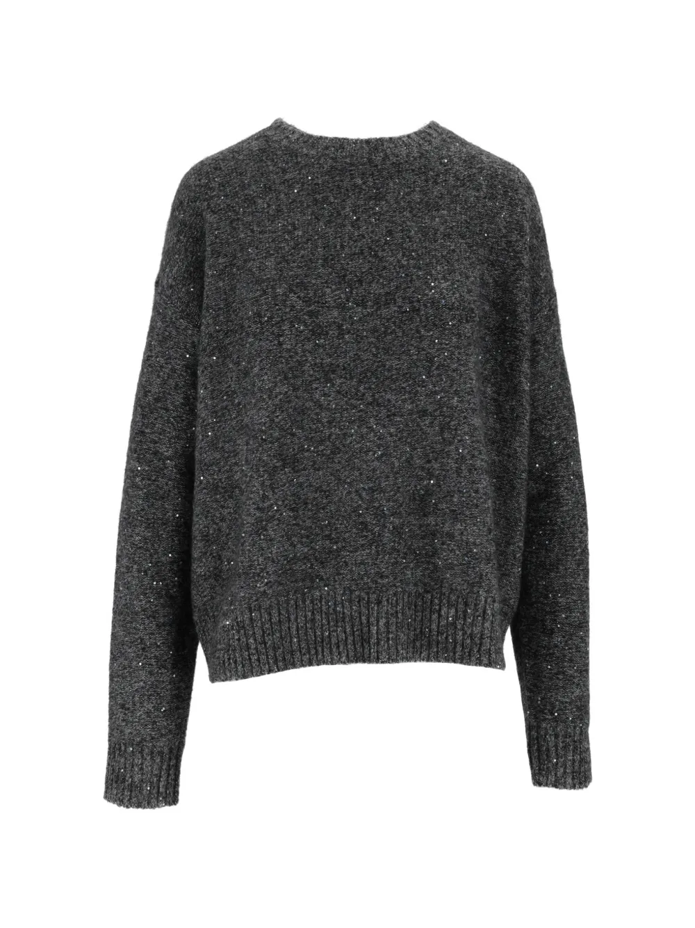 Eleh sequin-embellished long-sleeve sweater - Grau