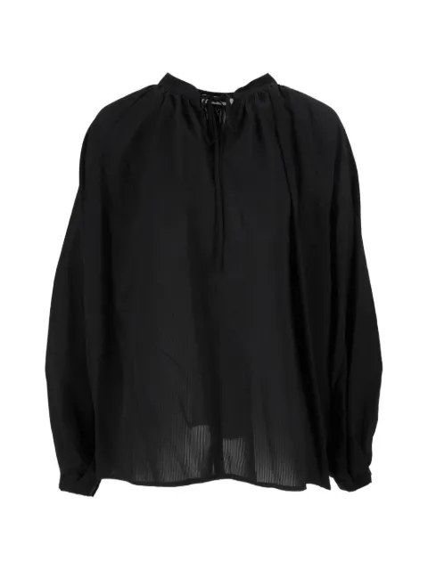 Eleh tie-neck gathered blouse