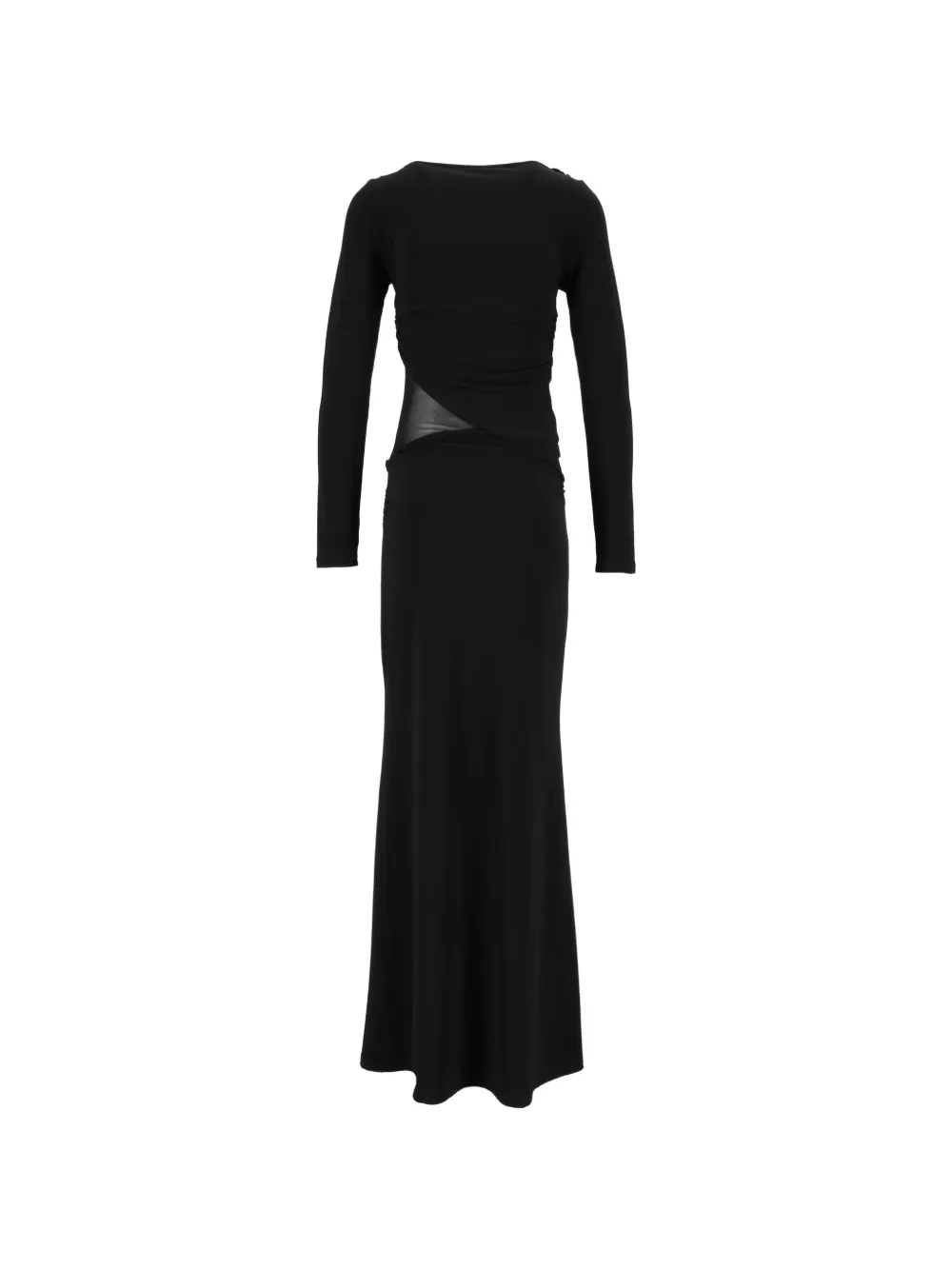 Eleh ruched maxi dress Zwart