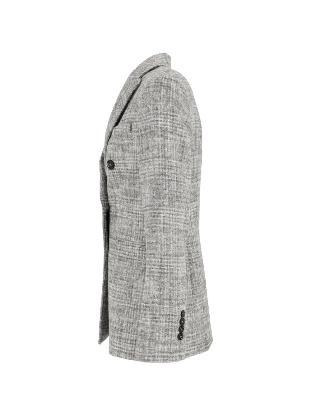 Circolo 1901 double-breasted checked jacket Grijs