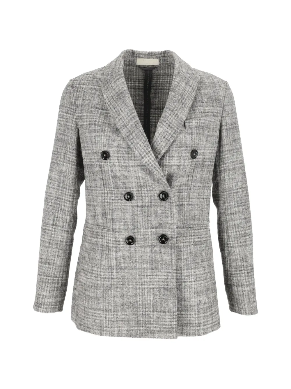 Circolo 1901 double-breasted checked jacket - Grau