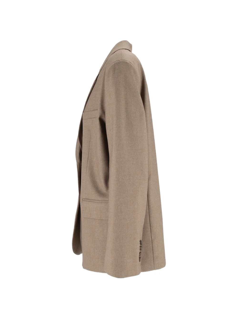 Eleh notched-lapels blazer Bruin