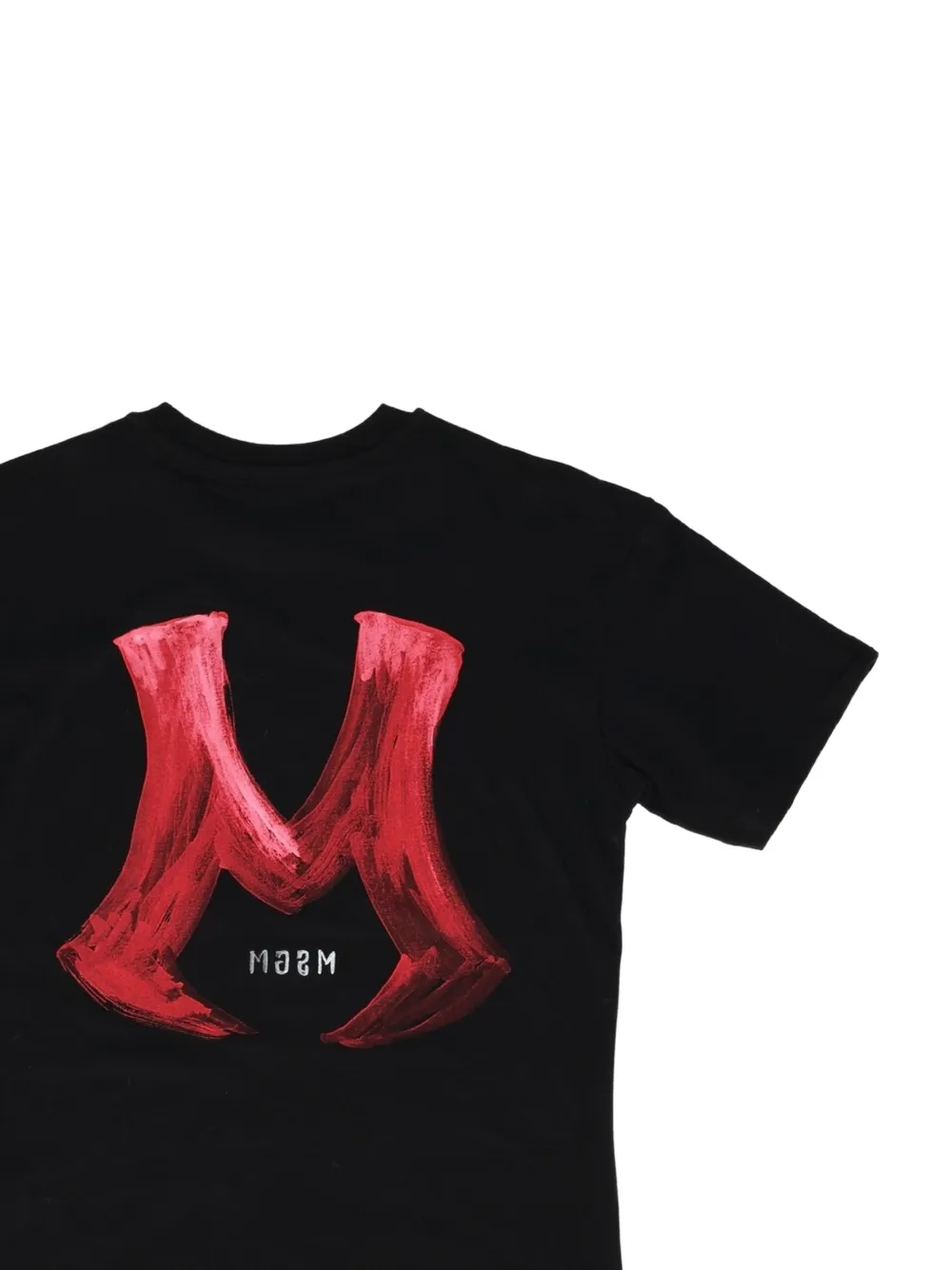 MSGM Kids Katoenen T-shirt met logoprint Zwart
