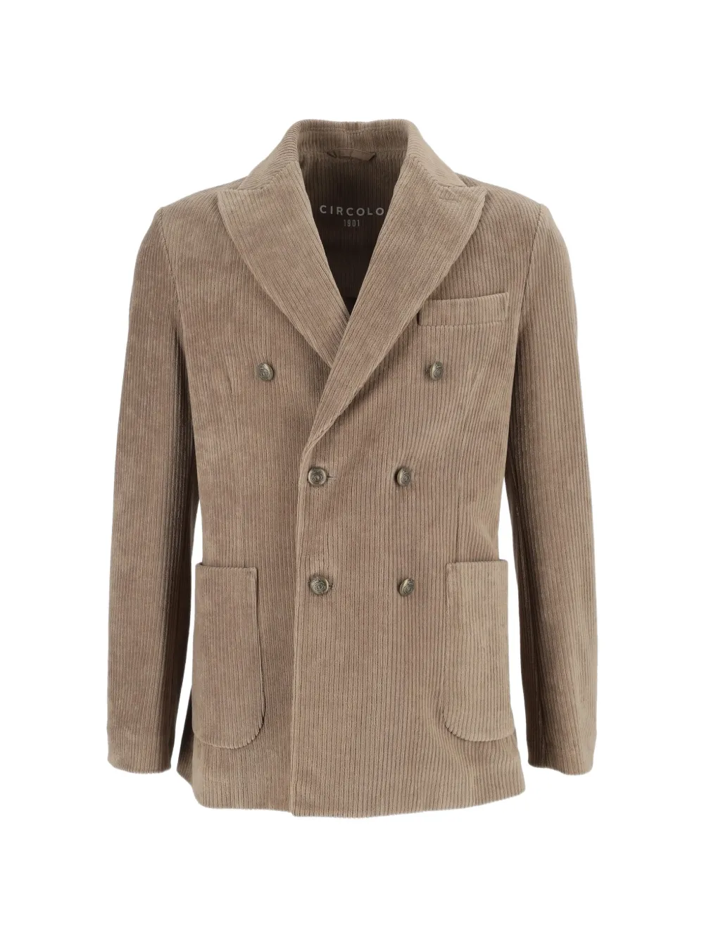 Circolo 1901 double-breasted corduroy blazer - Toni neutri