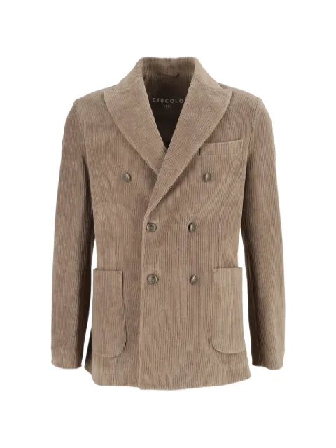 Circolo 1901 double-breasted corduroy blazer