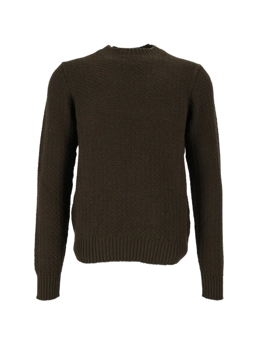 Circolo 1901 basket-weave crew-neck sweater