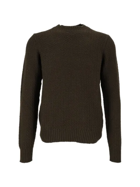 Circolo 1901 basket-weave crew-neck sweater