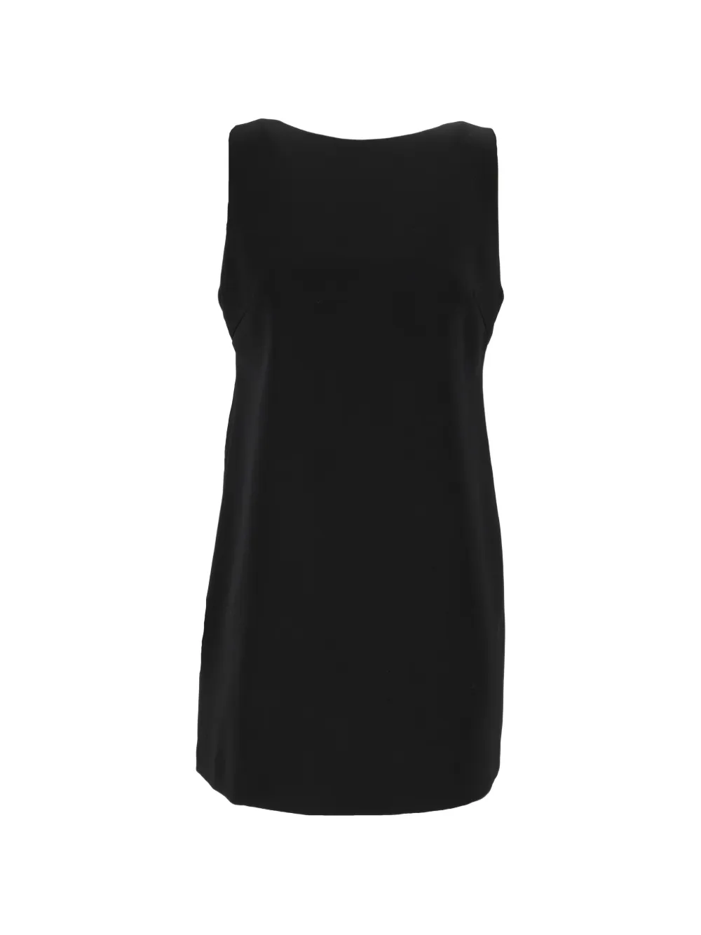 Eleh bow-detail open-back mini dress - Nero