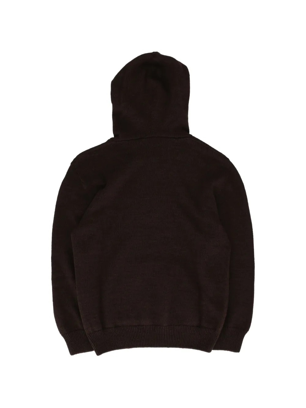 MSGM Kids Hoodie met geborduurd logo Bruin