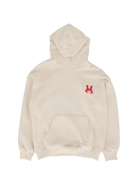 MSGM Kids logo-print cotton hoodie