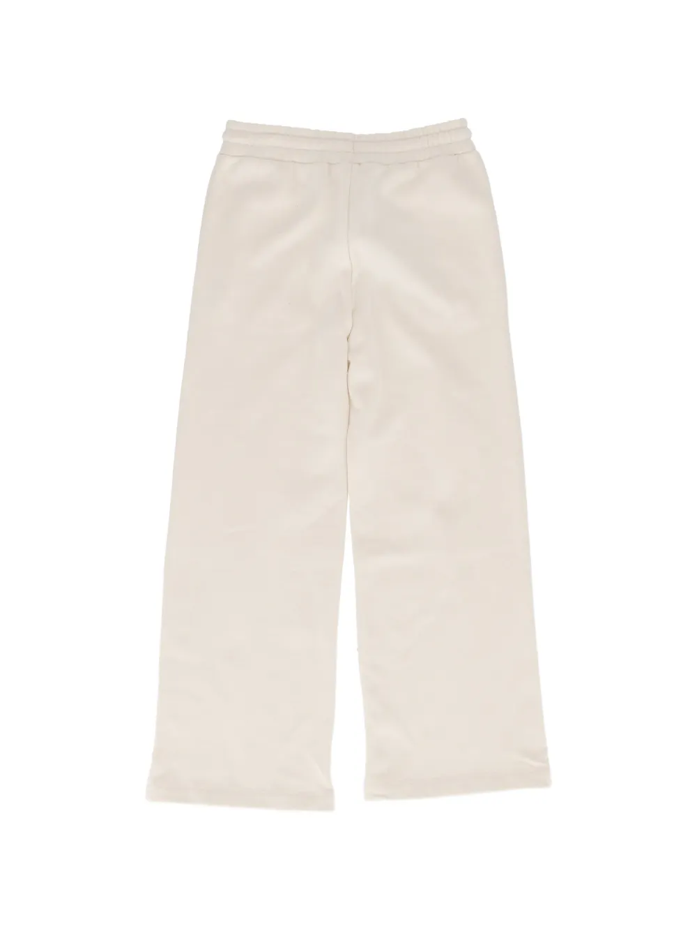 MSGM Kids logo-print wide-leg track pants Wit