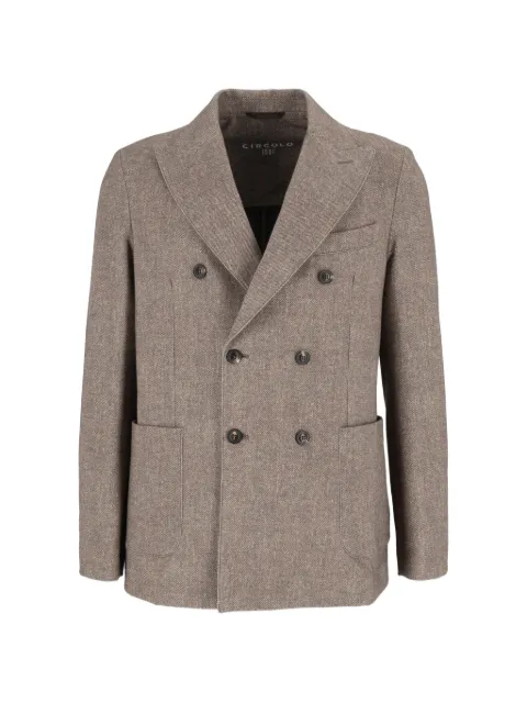 Circolo 1901 double-breasted patch-pocket jacket