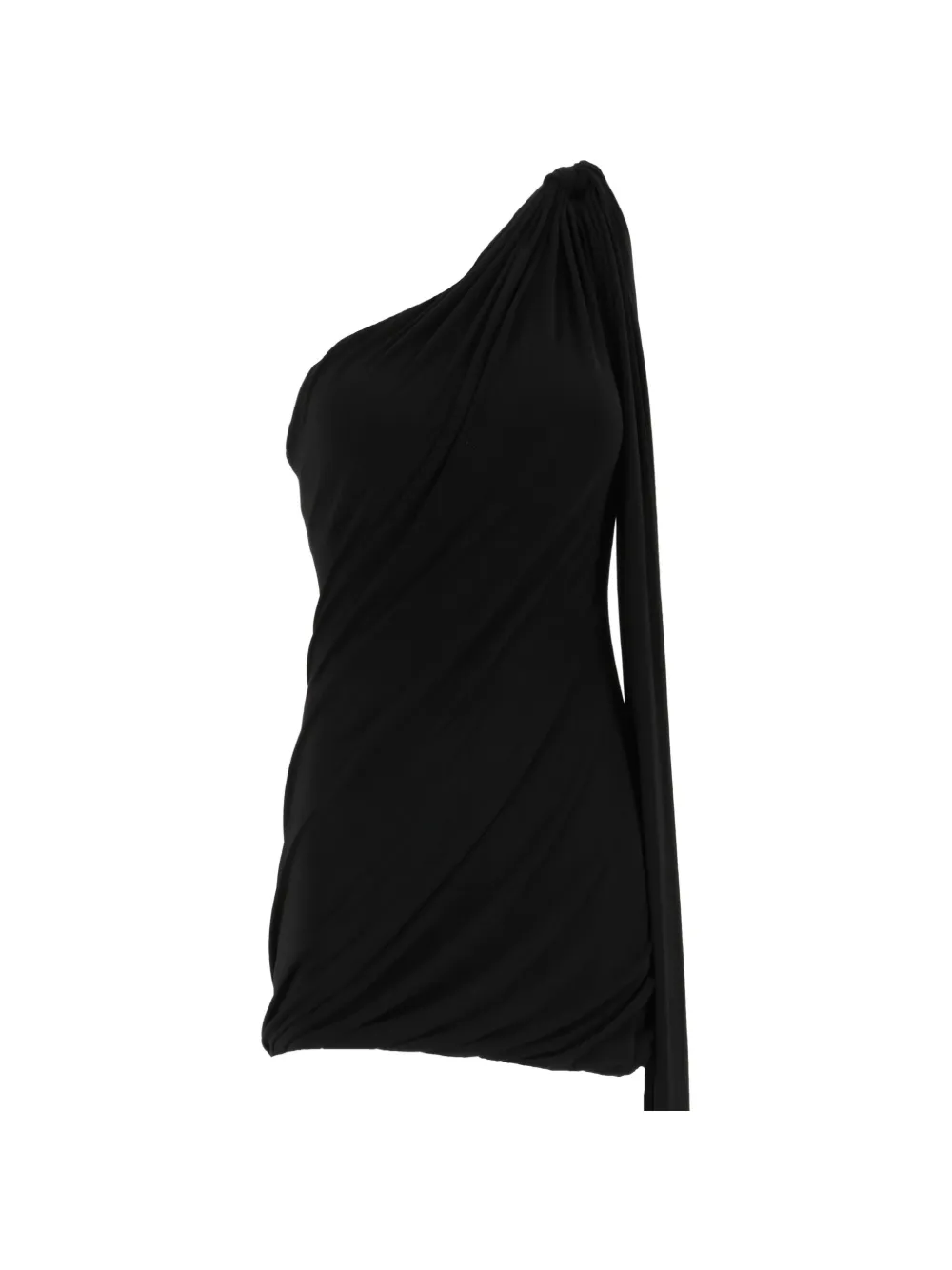 Eleh One-shoulder Draped Top In Black