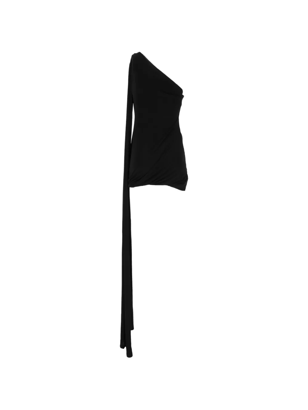 Eleh One-shoulder Draped Top In Black