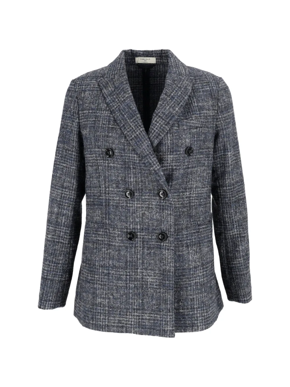 Circolo 1901 double-breasted check blazer - Blau