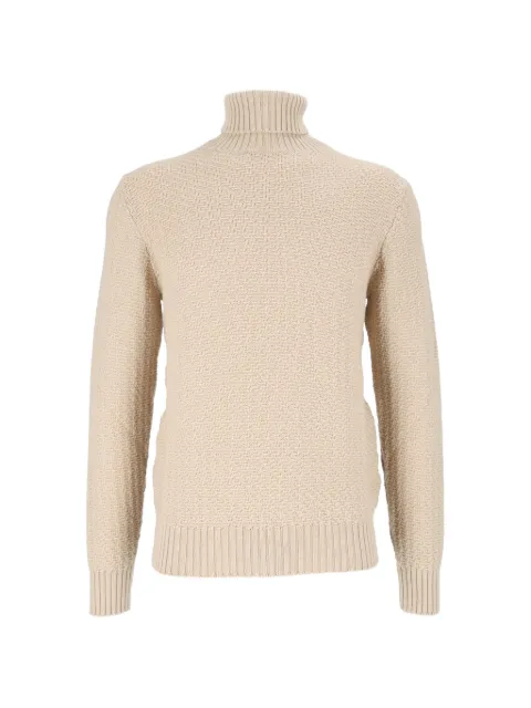 Circolo 1901 basket-weave turtleneck sweater