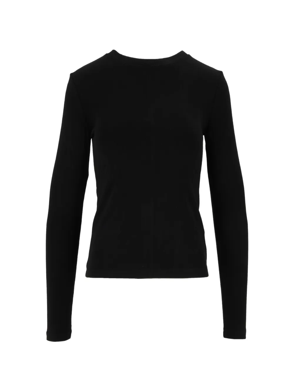 Eleh Long-sleeve Crew-neck T-shirt In Black