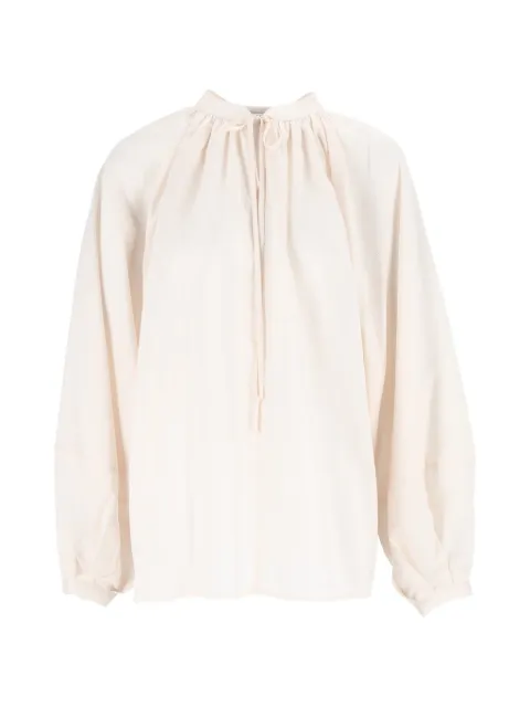 Eleh tie-neck gathered blouse