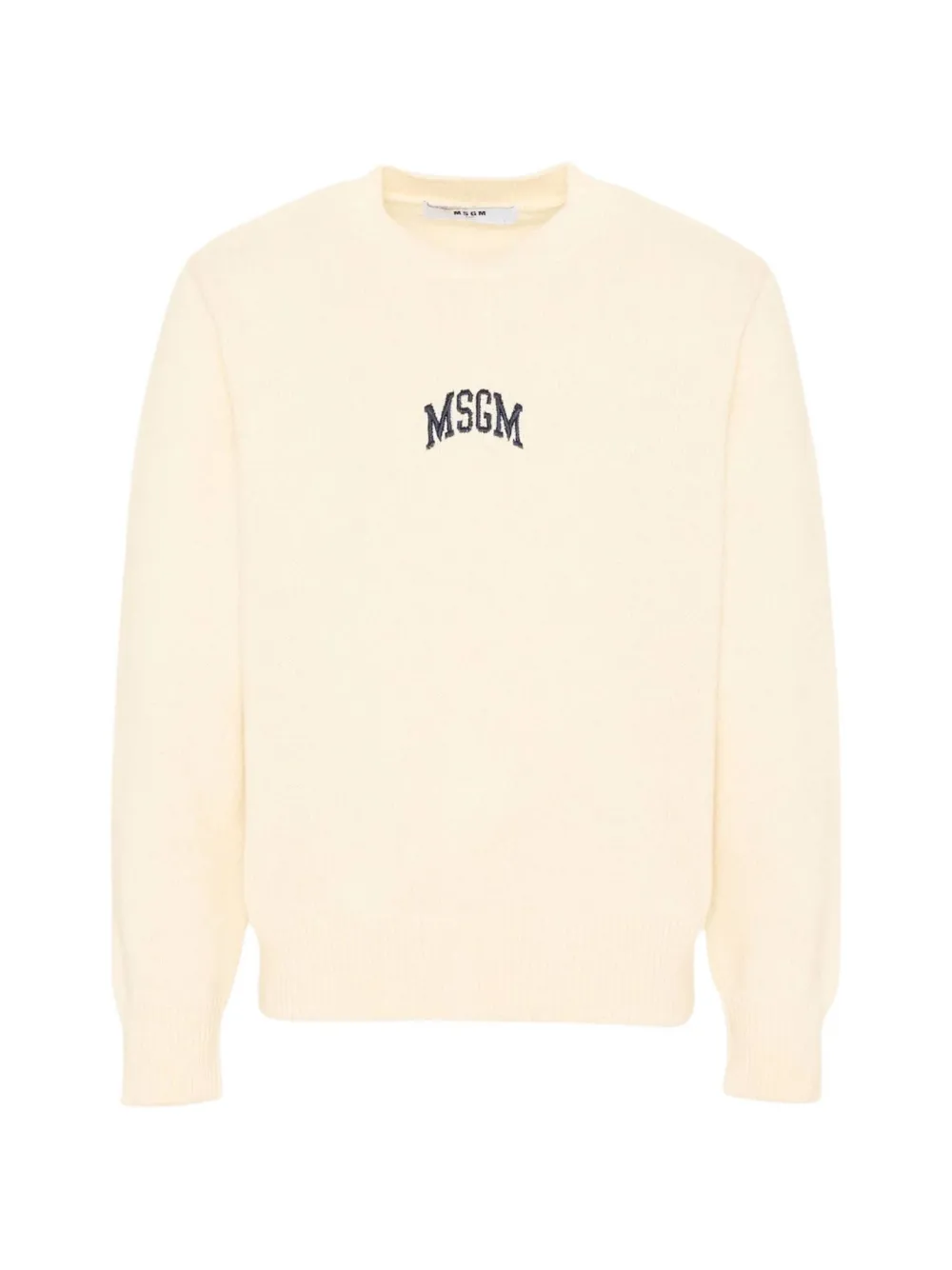 MSGM Kids Pullover mit Logo-Stickerei - Nude