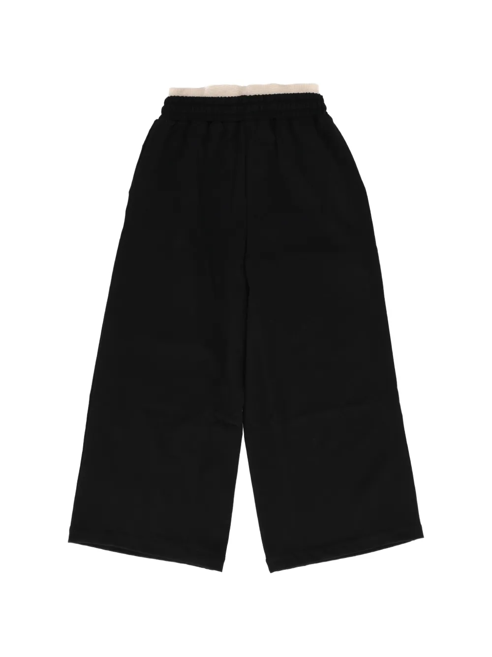 MSGM Kids Gelaagde broek met trekkoord en tailleband Zwart