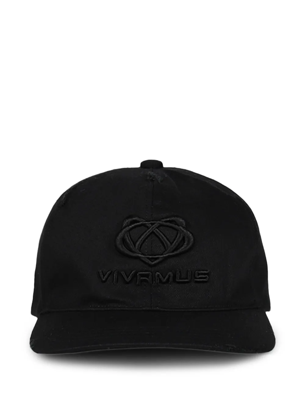 VIVAMUS distressed logo-embroidered cap